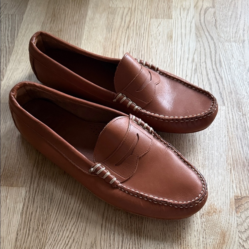 Men’s Allen Edmonds AE Daytona Loafer walnut in men’s size 12.